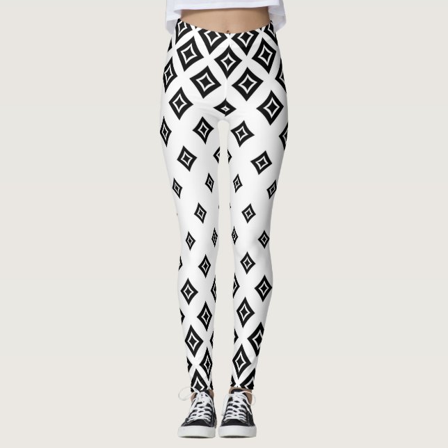 Diamantmuster-Leggings Leggings (Vorderseite)