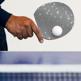 Diamantpaddel, glänzende Paddeln, weißes Kristall Tischtennis Schläger