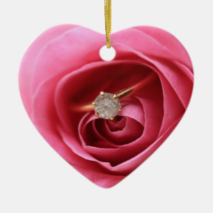 Diamantring Keramik Ornament