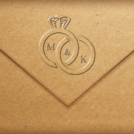 Diamantring Monogram Wedding