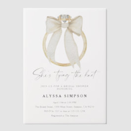 Diamantring Sie bindet das Knoten-Brautparty