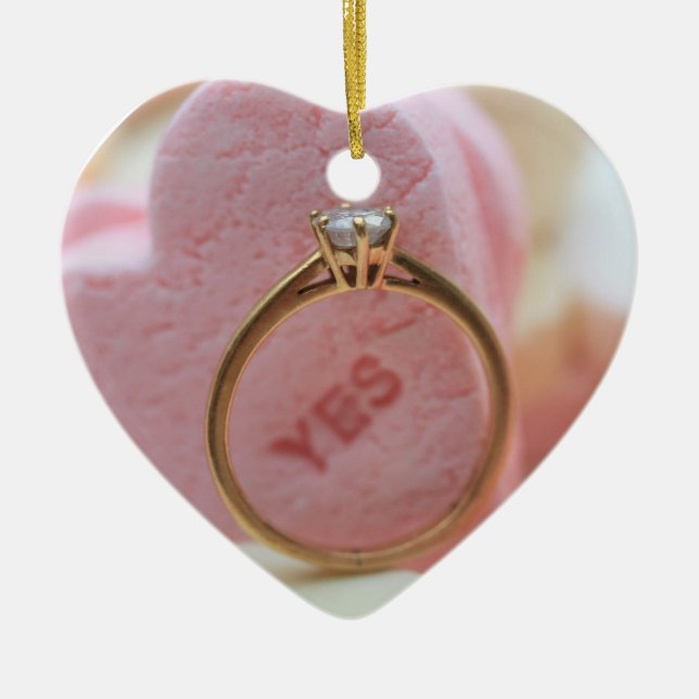 Diamantring-Vorschlag Keramik Ornament (Vorne)