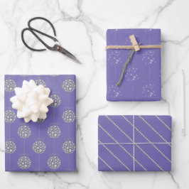 Diamantschmuck - Wrapping Paper Blatt Set von 3