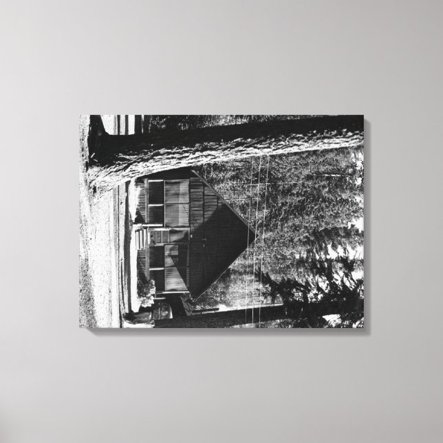 Diamantsee, Oregon Cabin View Foto Leinwanddruck (Vorderseite)