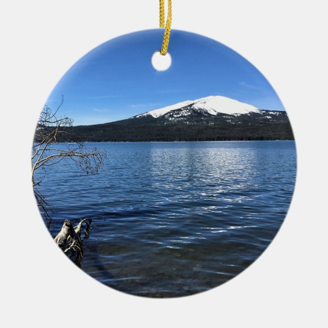 Diamantsee, Oregon Keramik Ornament (Vorne)