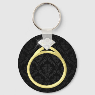 Diamantsolitaire-Ring Schlüsselanhänger