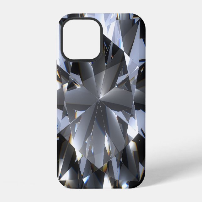 Diamantstein: schwarzer Raumfunkel. iPhone Hülle (Rückseite)