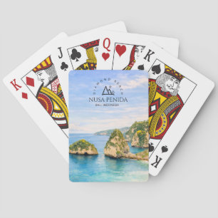 Diamantstrand Bali Aquarell Türkisfarbenes Meer Spielkarten