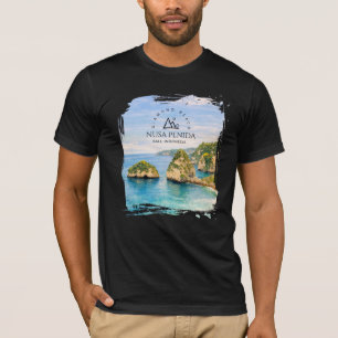 Diamantstrand Bali Aquarell Türkisfarbenes Meer T-Shirt