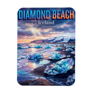 Diamantstrand (Breiðamerkursandur) Island Magnet