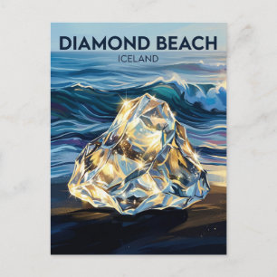 Diamantstrand Island Postkarte