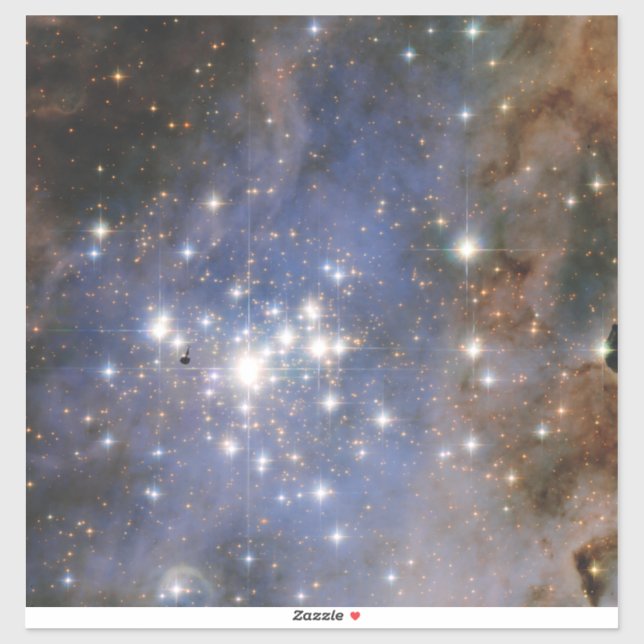 Diamantstränge in Carina Nebula Hubble Space Aufkleber (Blatt)