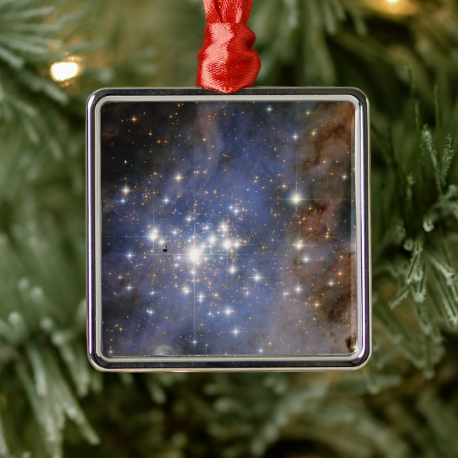 Diamantstränge in Carina Nebula Hubble Space Ornament Aus Metall (Baum)