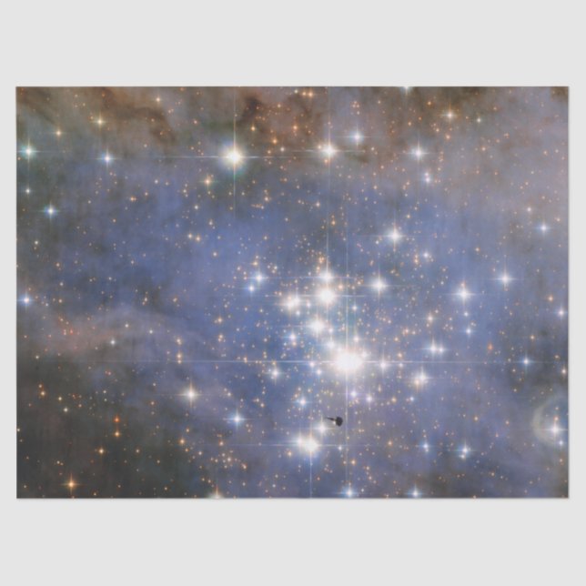 Diamantstränge in Carina Nebula Hubble Space Seidenpapier (Vorderseite)