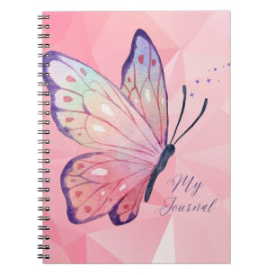Diamantwand mit Butterfly Custom Notizblock