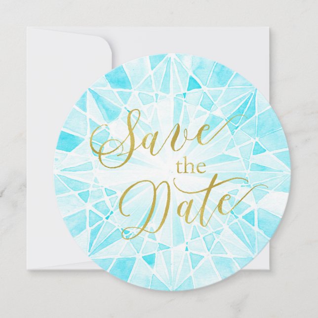 DiamantWedding rettet das Datum Save The Date (Vorderseite)