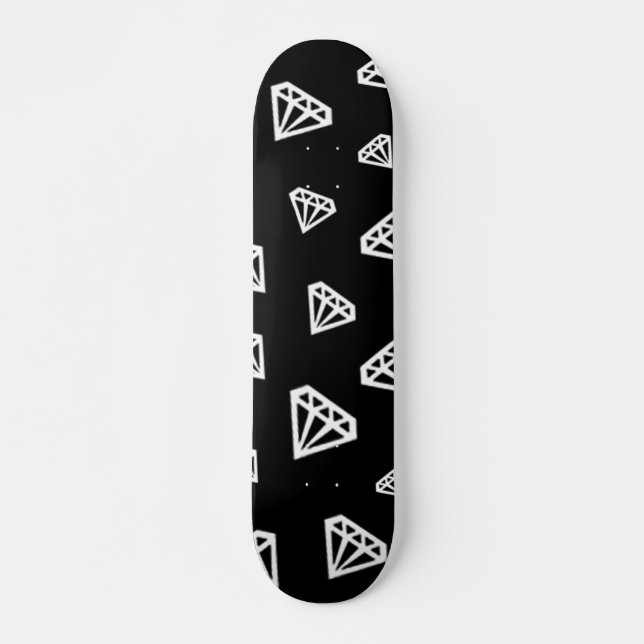 Diamantweiß-Skateboard Skateboard (Vorne)