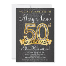 Diamond 50. Geburtstag Einladung