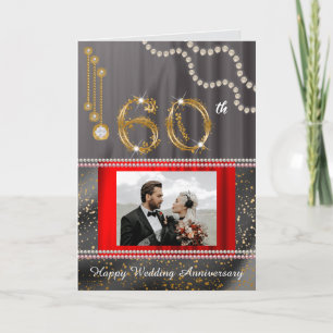 Diamond 60. Jubiläum   Foto & Gold Karte
