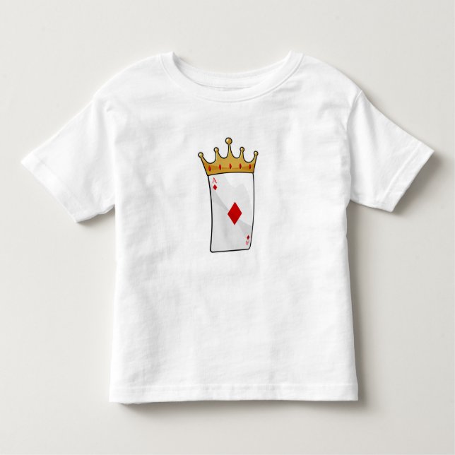 Diamond Ace mit King Crown Kleinkind T-shirt (Vorderseite)