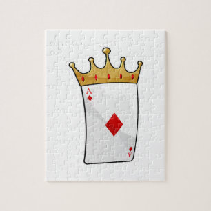 Diamond Ace mit King Crown Puzzle