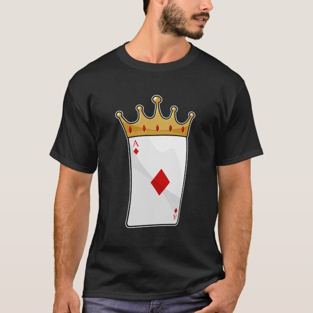Diamond Ace mit King Crown T-Shirt (Vorderseite)