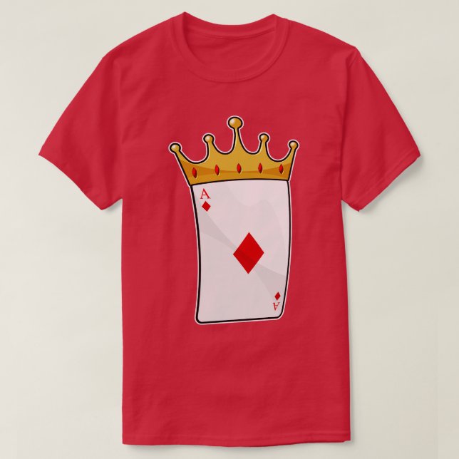 Diamond Ace mit King Crown T-Shirt (Design vorne)