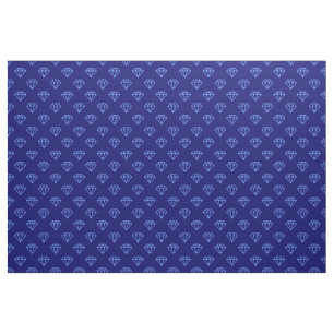 Diamond - Baby Blue on Deep Navy Stoff