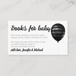 Diamond Balloon Glitzern Party Books for Baby Begleitkarte