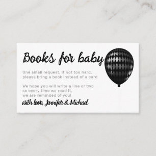Diamond Balloon Glitzern Party Books for Baby Begleitkarte