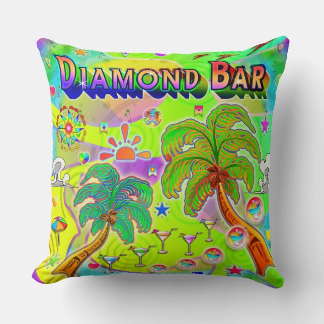 Diamond Bar Mind Focus Pillow Kissen (Vorderseite)