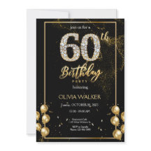 Diamond Black und Gold zum Geburtstag