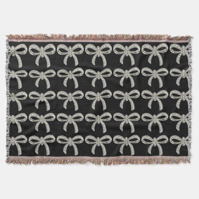Diamond Bow Throw Blanket Decke (Vorderseite)