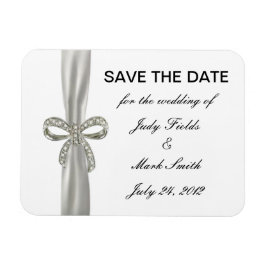 Diamond Bow Wedding speichert das Date Magnet