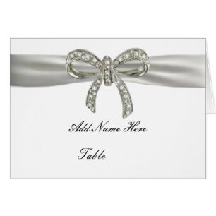 Diamond Bow Wedding Table Platzkarte