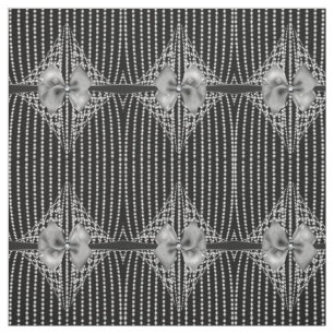 Diamond Bows Elegant Goth Muster Fabric Stoff