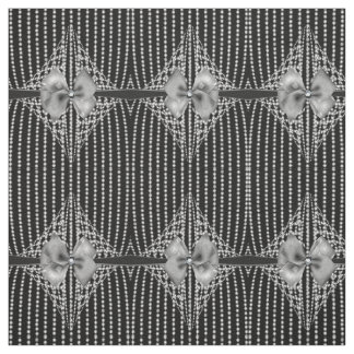 Diamond Bows Elegant Goth Muster Fabric Stoff