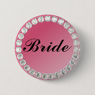 Diamond Bride Button