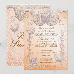 Diamond-Butterfly-Party Einladungen