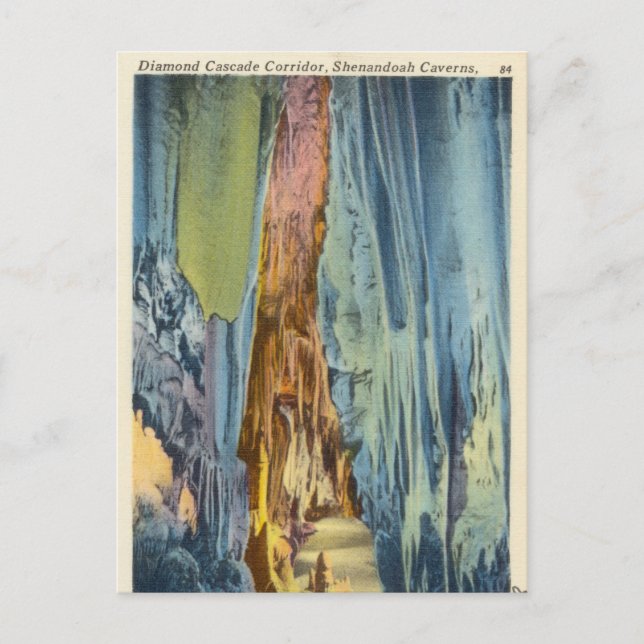 Diamond Castle Korridor, Shenandoah Caverns, Va Postkarte (Vorderseite)