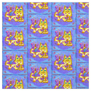 Diamond Cat Stoff