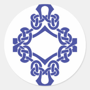 Diamond Celtic Knüpfarbeit Runder Aufkleber