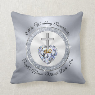 Diamond Christliches Jubiläum für JEDES JAHR Kissen