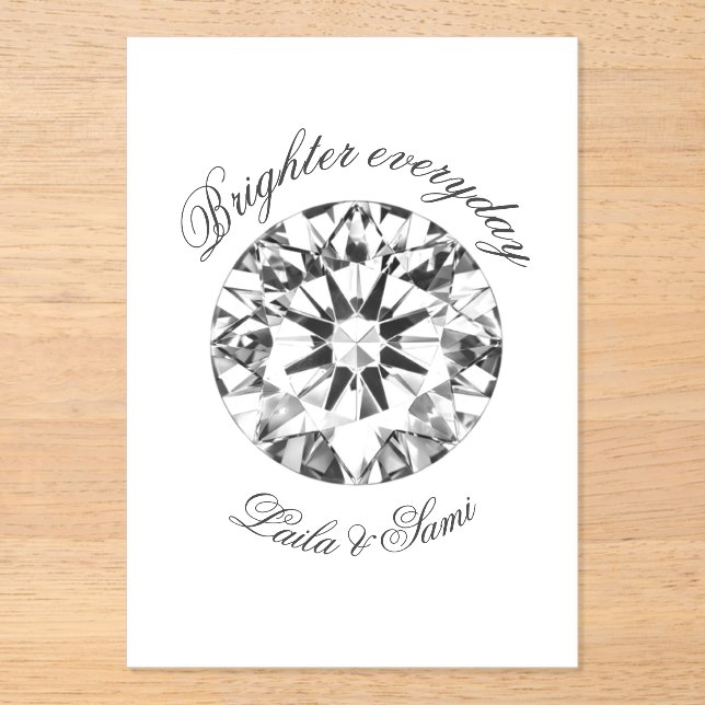 Diamond Classic Round Brighter together 2026 -  Acryleinladungen (Vorderseite)