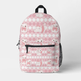 Diamond Coquette Kitty Ruckpack Bedruckter Rucksack