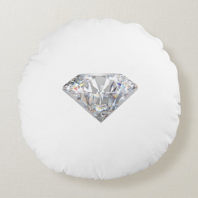 Diamond Cushion Rundes Kissen (Vorderseite)