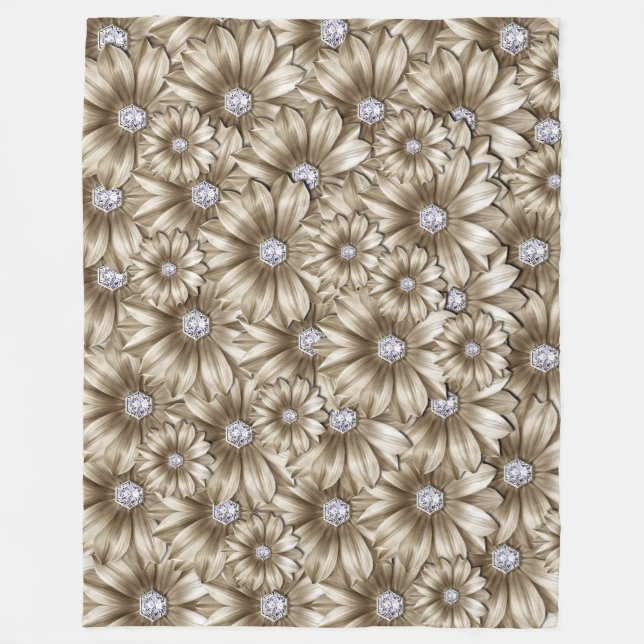 Diamond Daisies Fleecedecke (Vorderseite)
