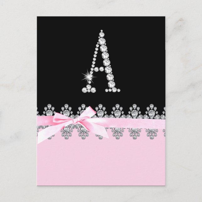 Diamond Delilah Initial:A Postkarte (Vorderseite)