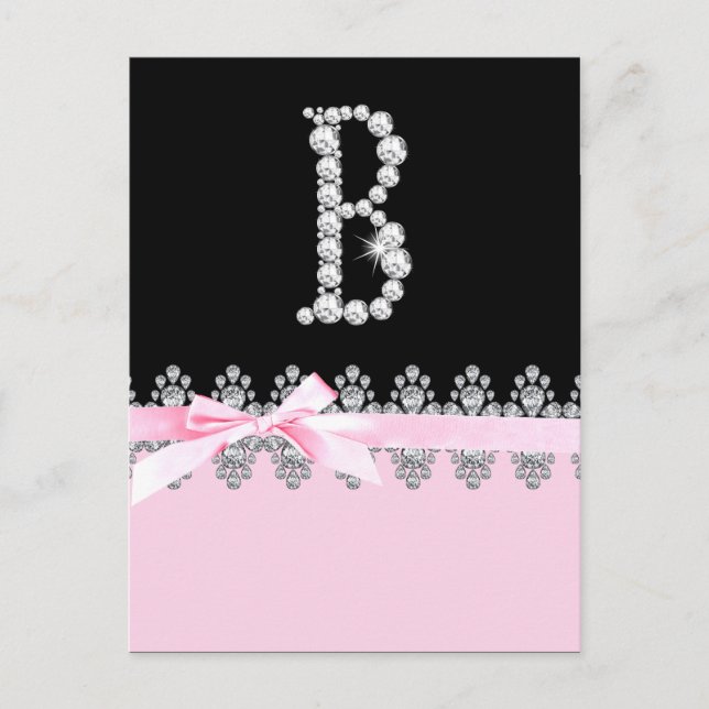 Diamond Delilah Initial: B Postkarte (Vorderseite)