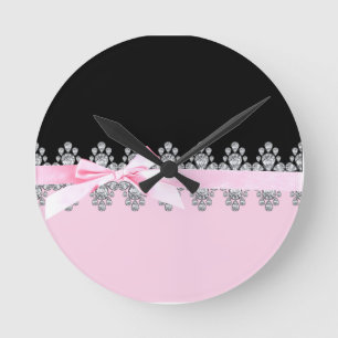Diamond Delilah Runde Wanduhr